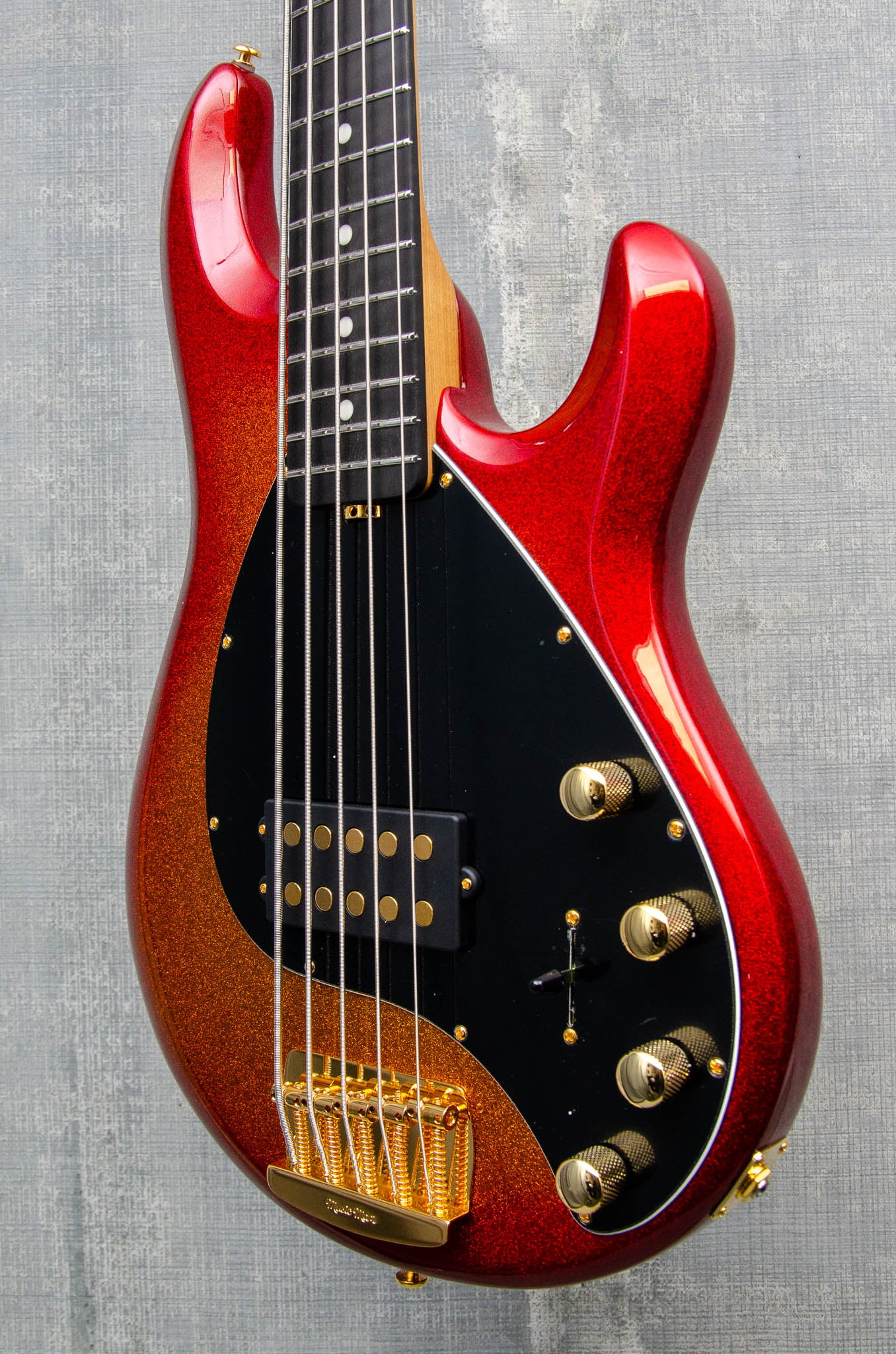 Ernie Ball Music Man StingRay 5H Special in Cherry Punch Bass MINT