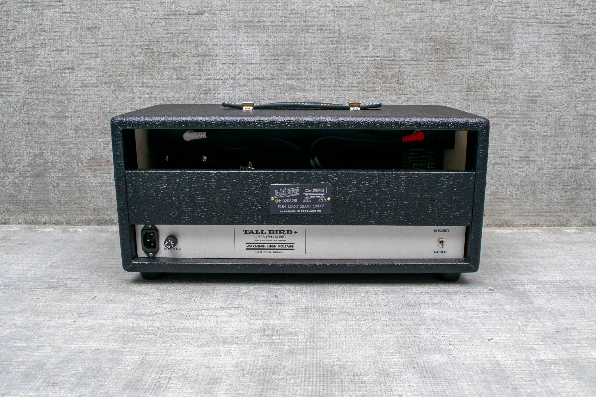 Benson Amps Tall Bird Plus - Spring Reverb & Tremolo - Black Tolex/Silver Grill