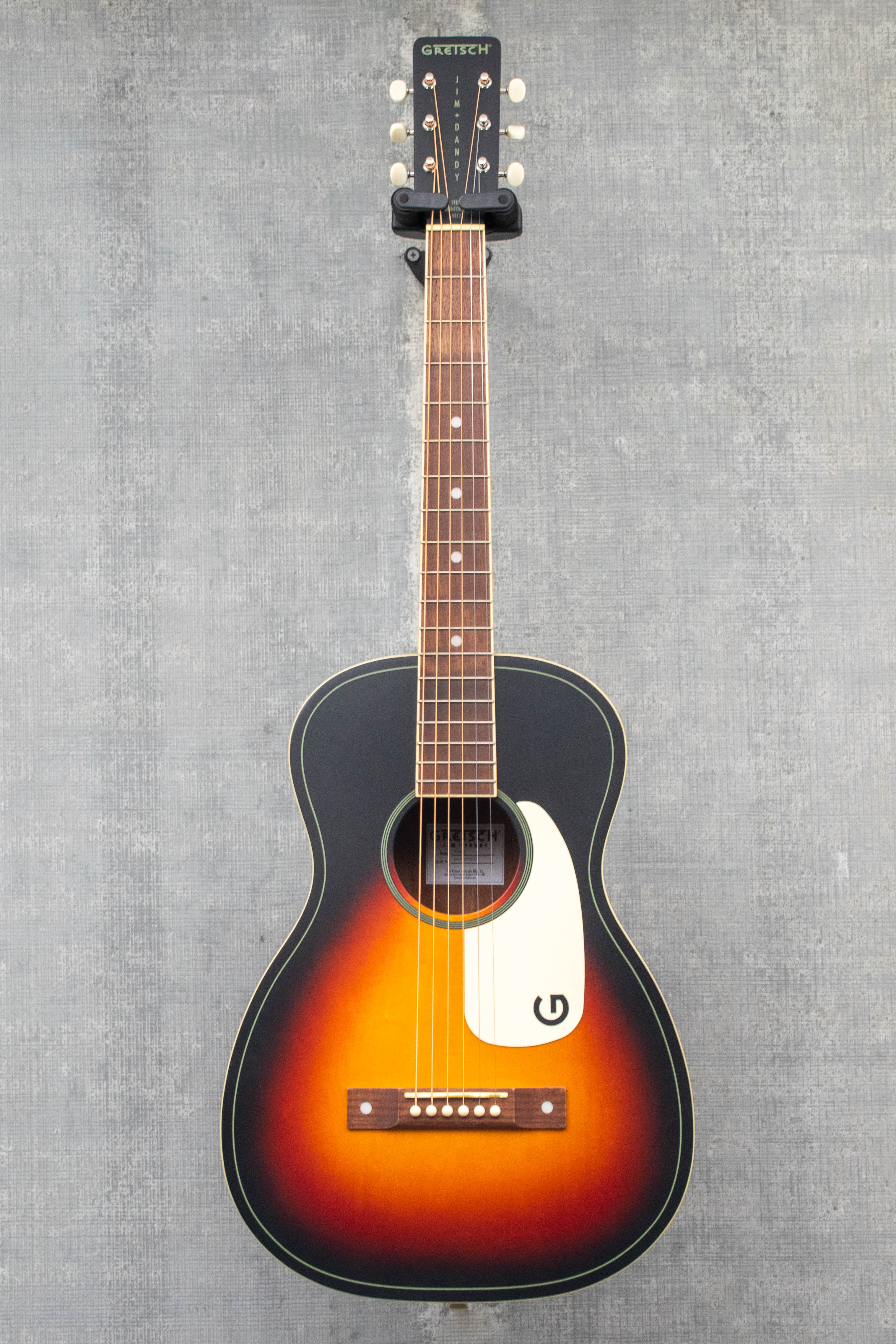 Gretsch Jim Dandy Parlor, Walnut Fingerboard, White Pickguard, Rex Burst