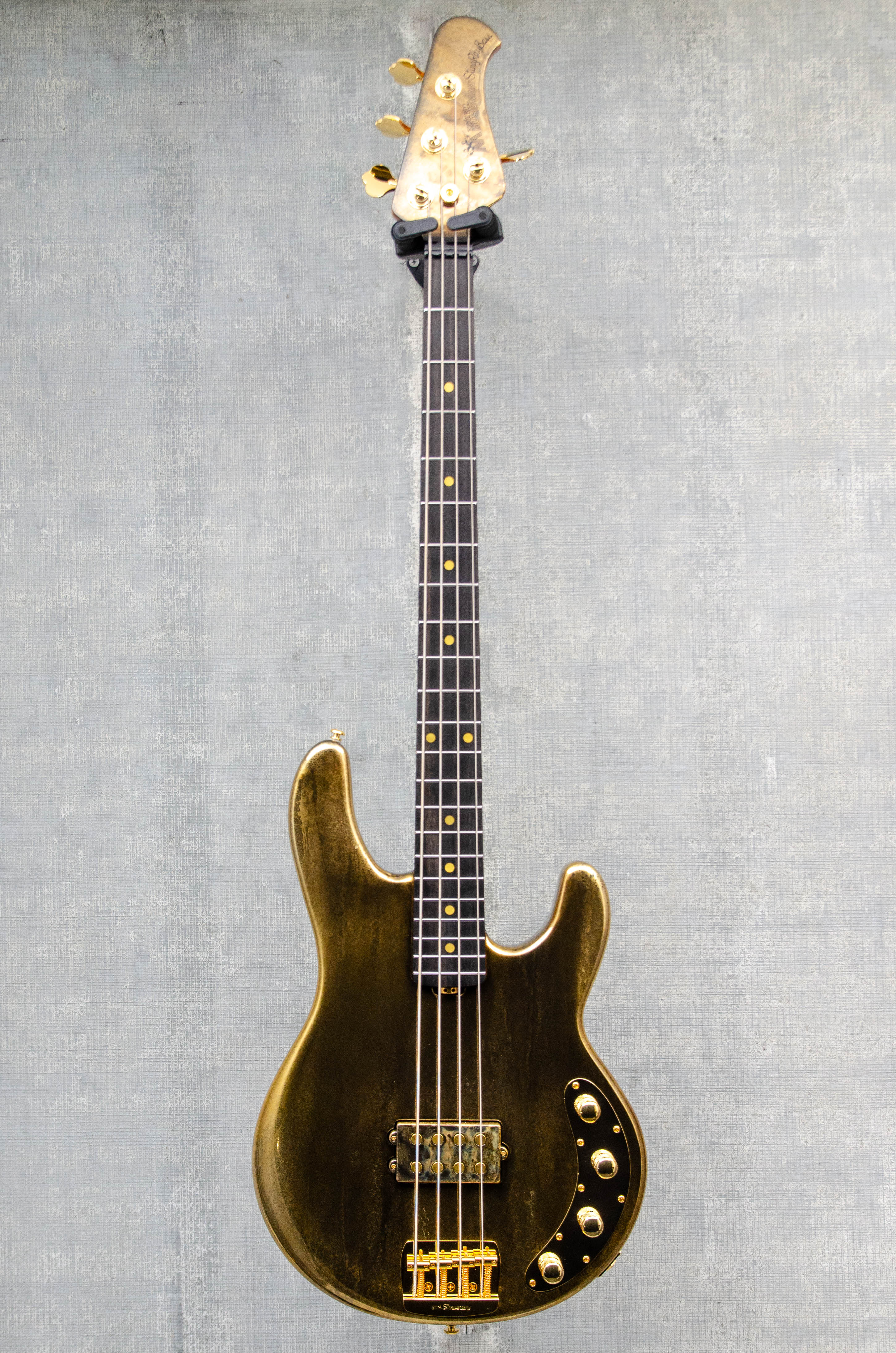 Ernie Ball Music Man StingRay 50th Anniversary Molten Gold Bass - In Stock!