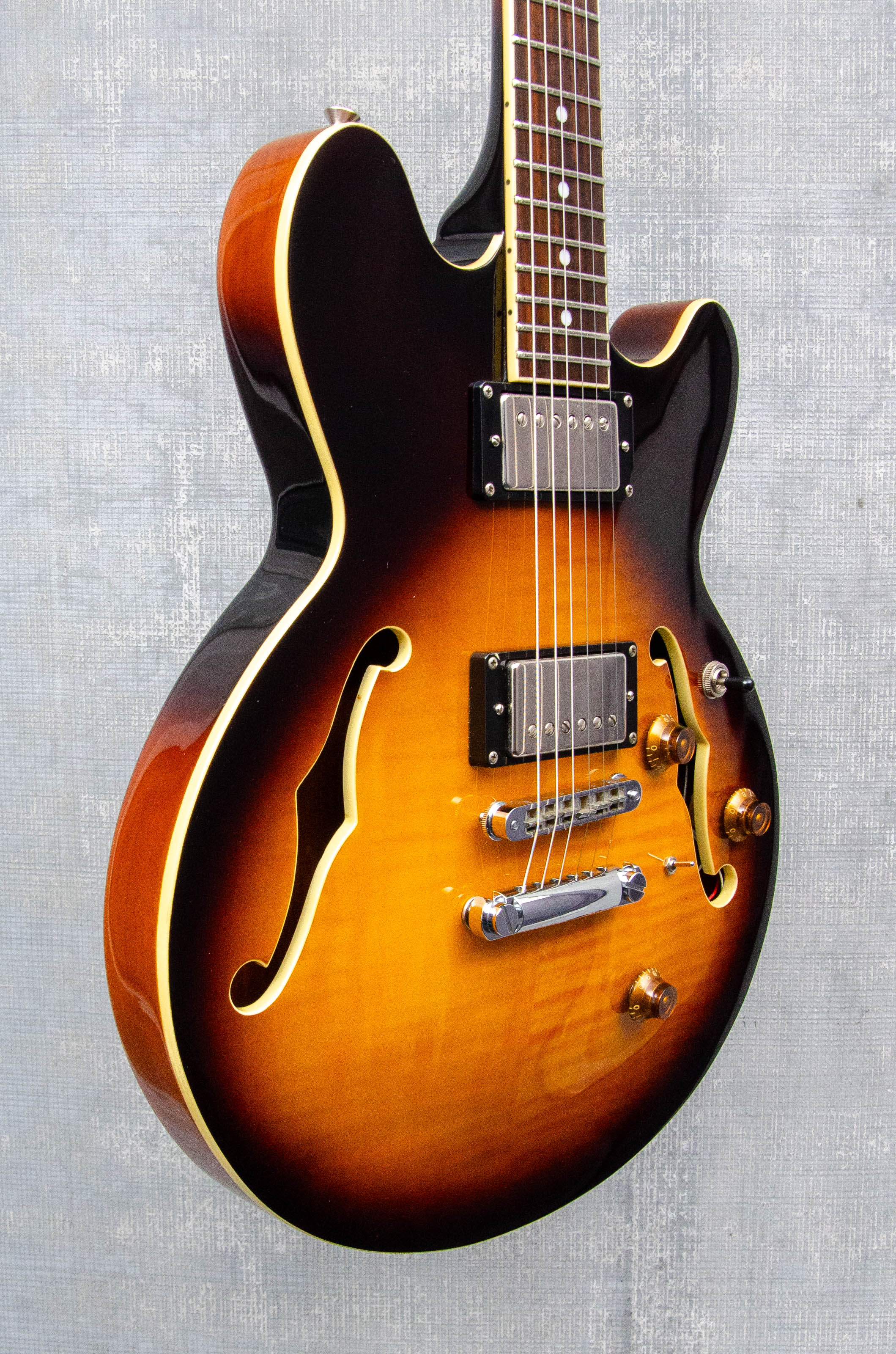Used Vintage ( John Hornby Skewes) AV3 Semi-Hollow Electric - Sunburst