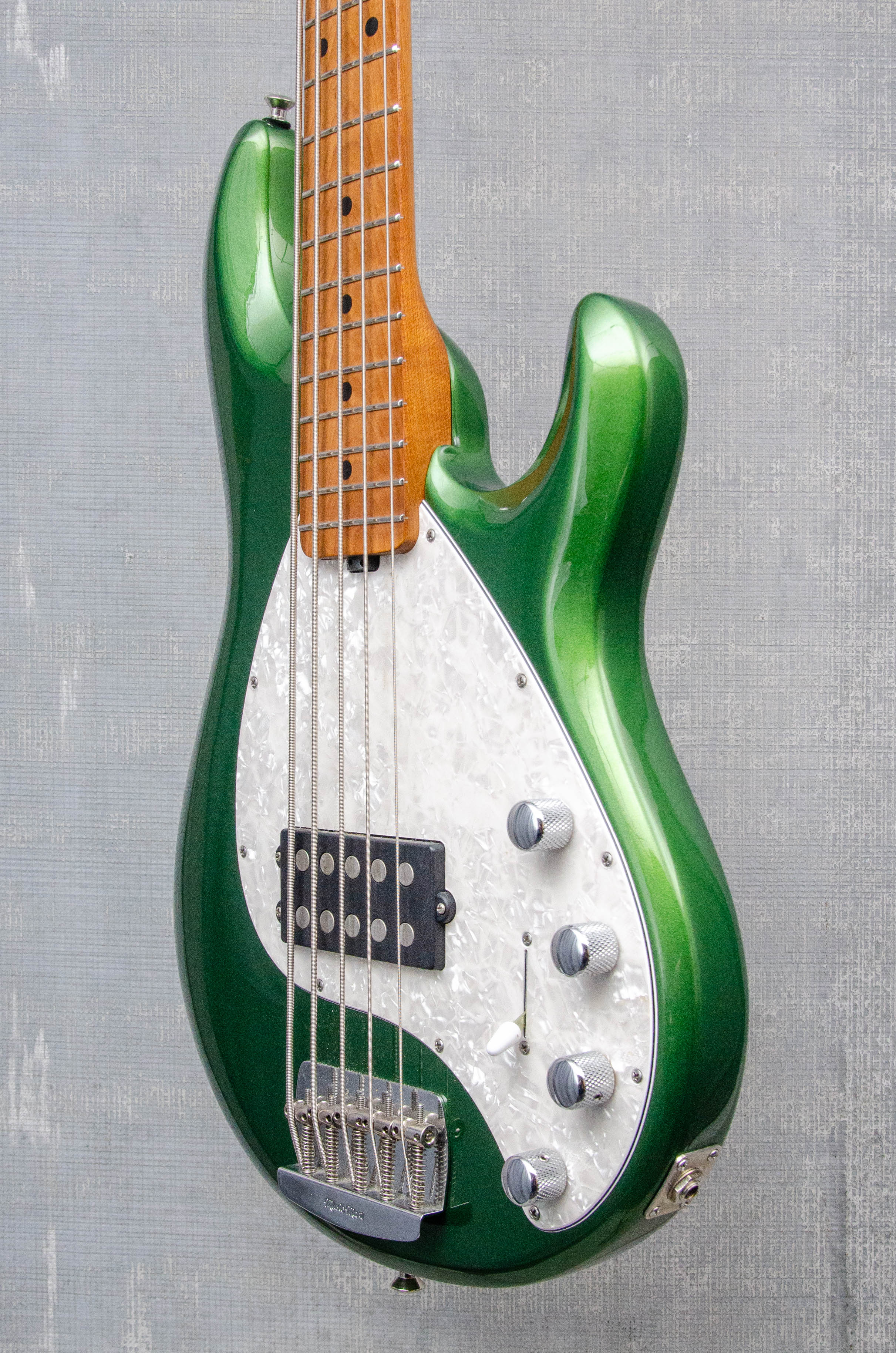 Used Ernie Ball Music Man StingRay 5H Special Charging Green