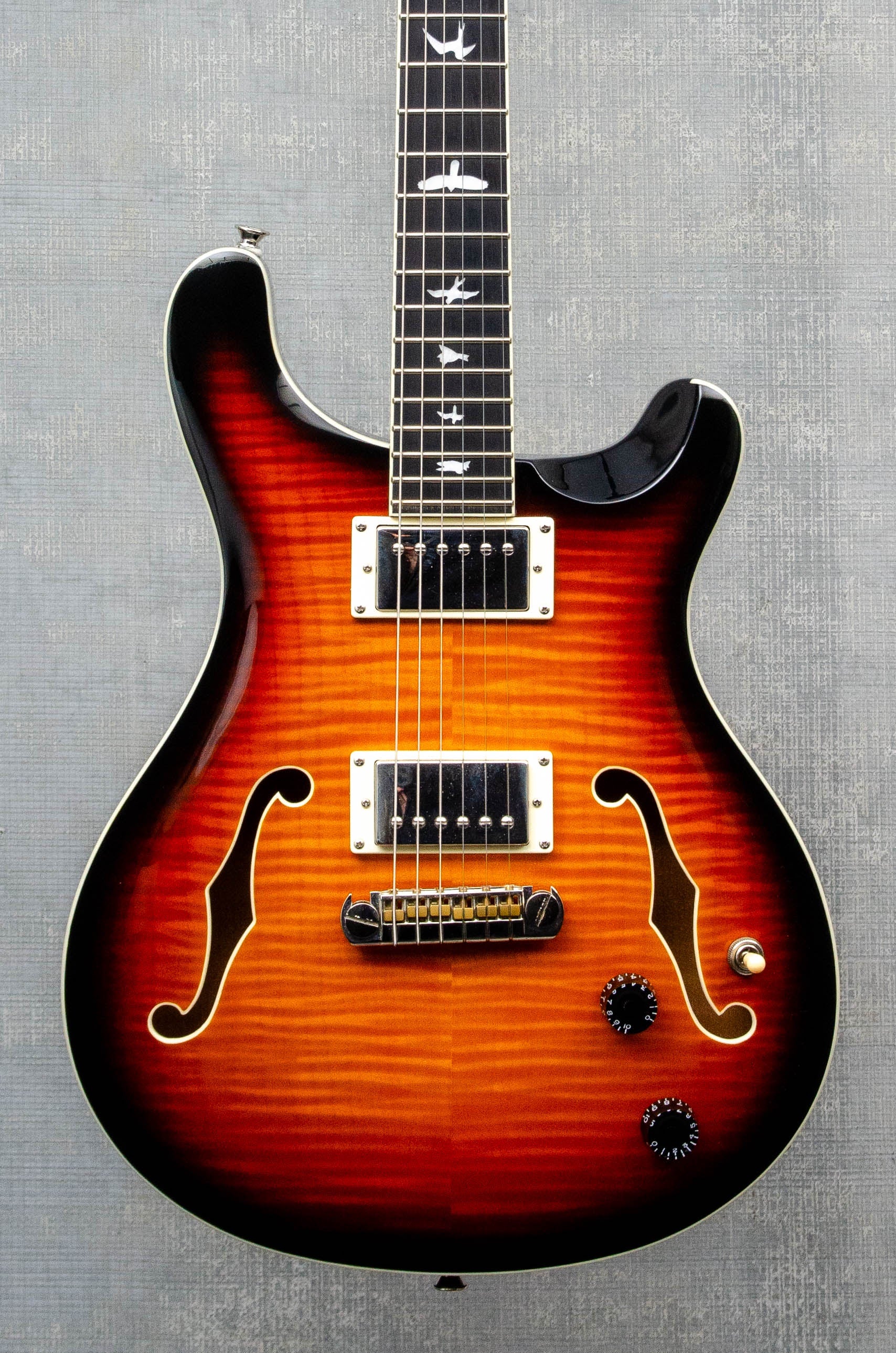 Used PRS SE Hollowbody II - Black Gold Burst