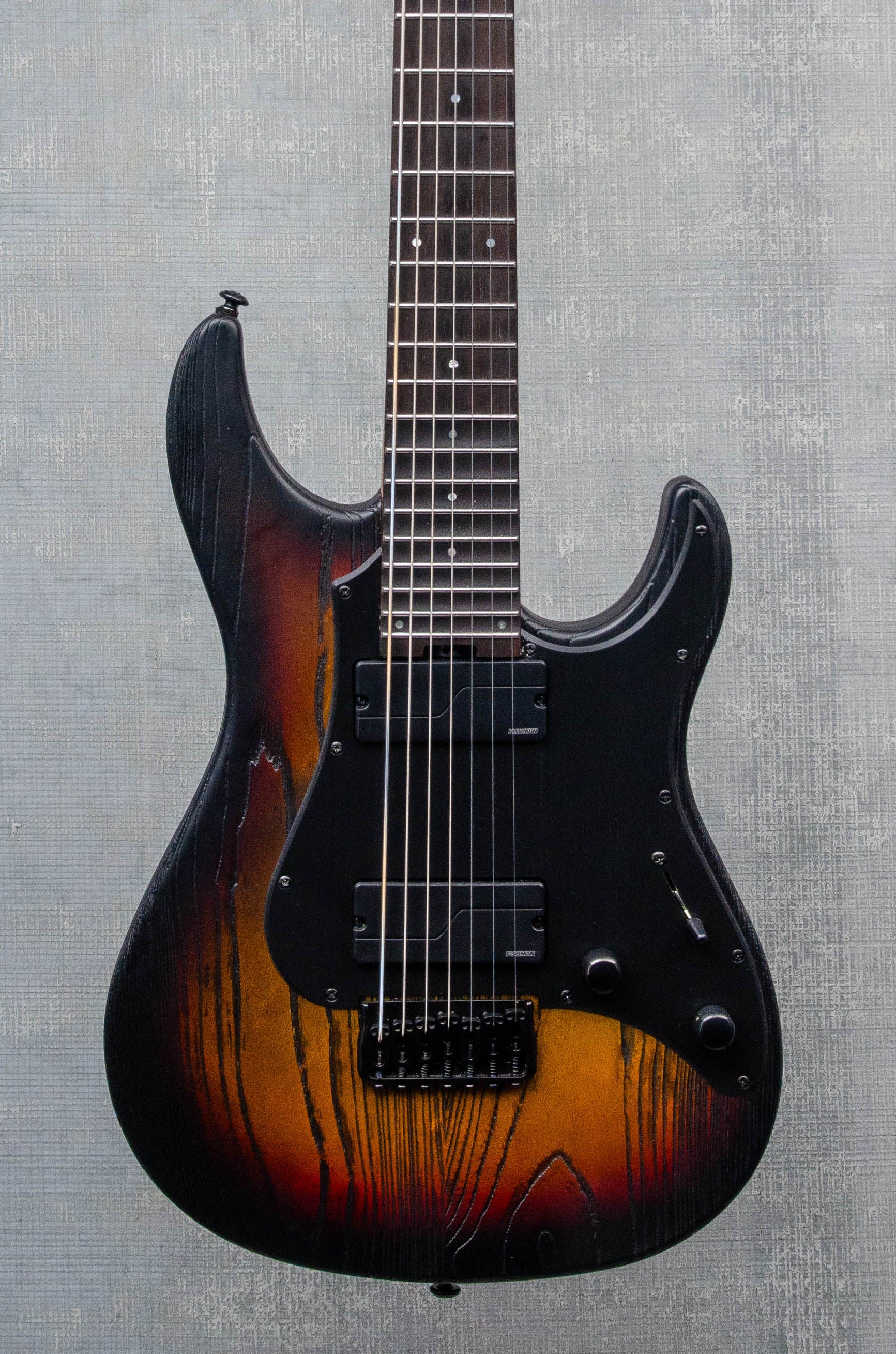 Used ESP LTD SN-1007 Baritone HT Guitar - Fireblast