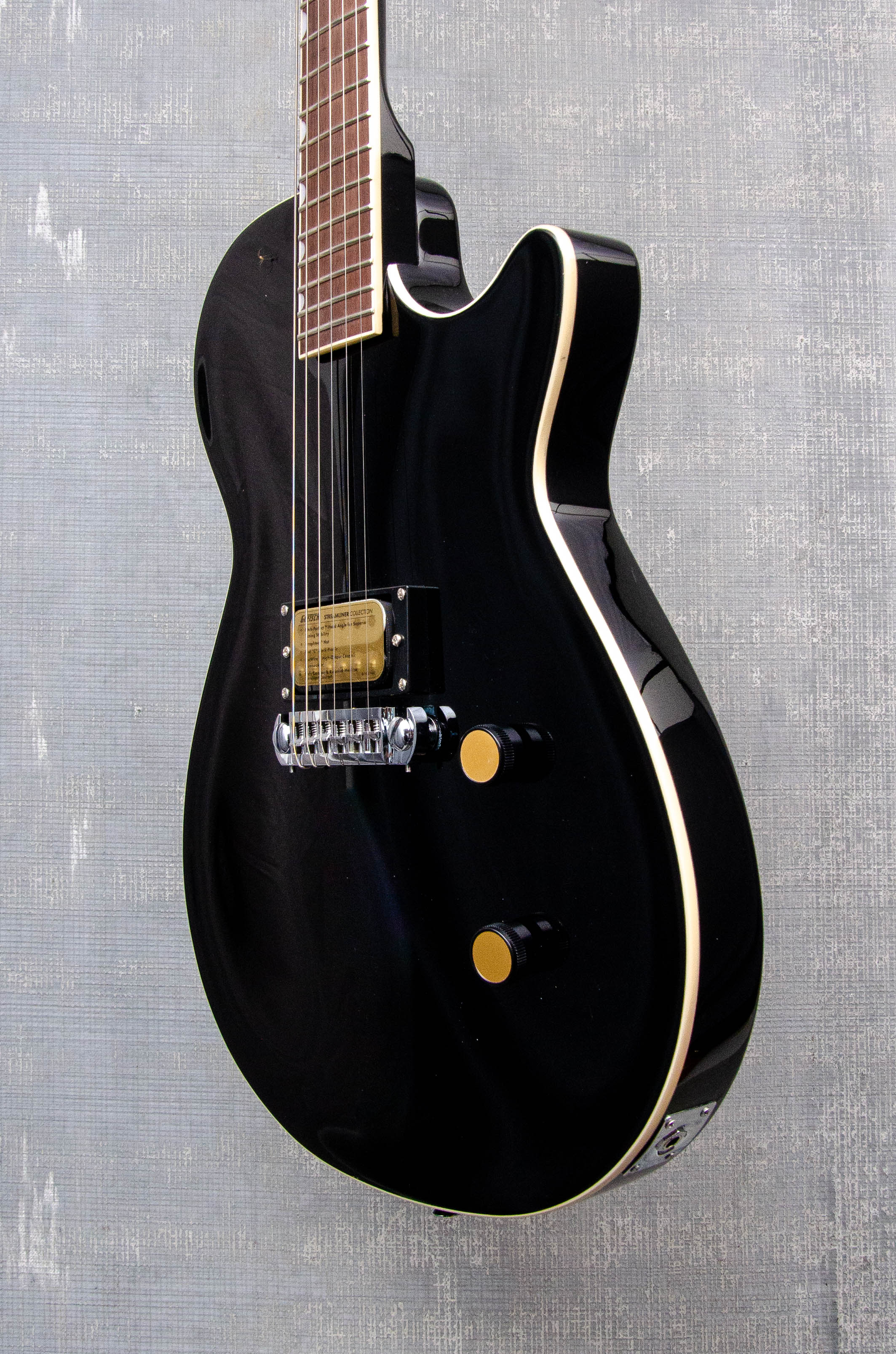 Gretsch Streamliner Jet 1 Pickup, Laurel Fingerboard, Jet Black
