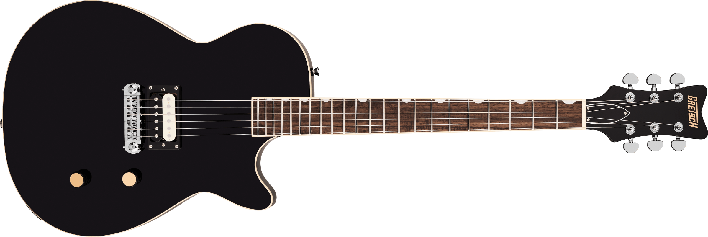 Gretsch Streamliner Jet 1 Pickup, Laurel Fingerboard, Jet Black