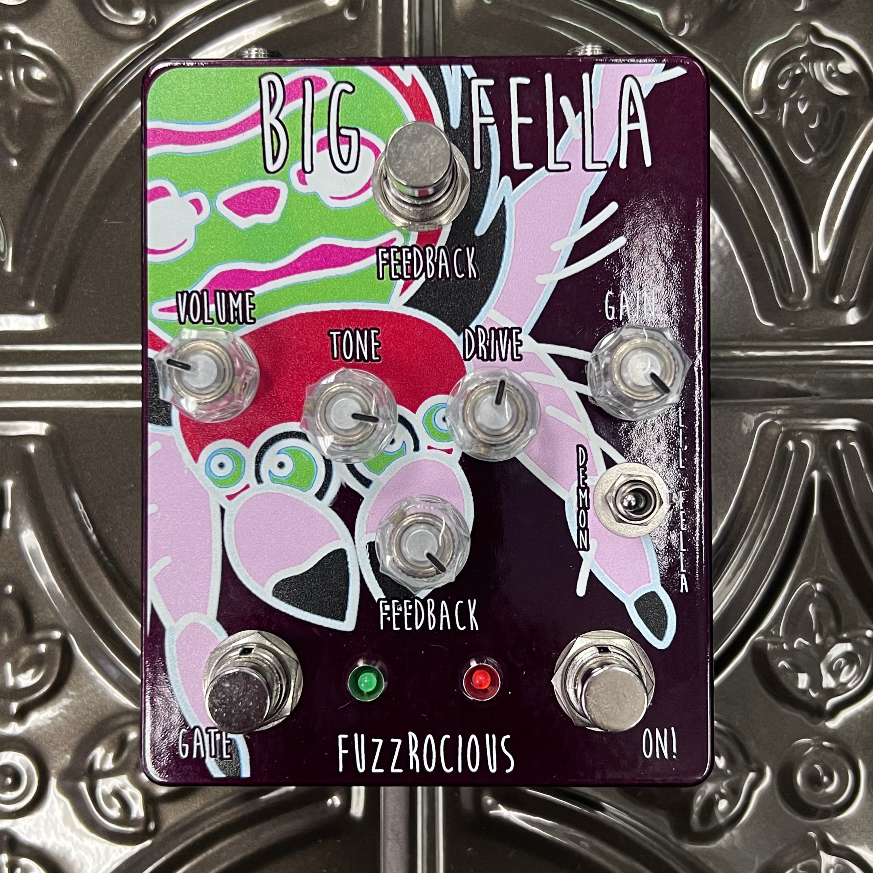 Fuzzrocious Big Fella - Dark Maroon - Martel Music Colorway Open Box