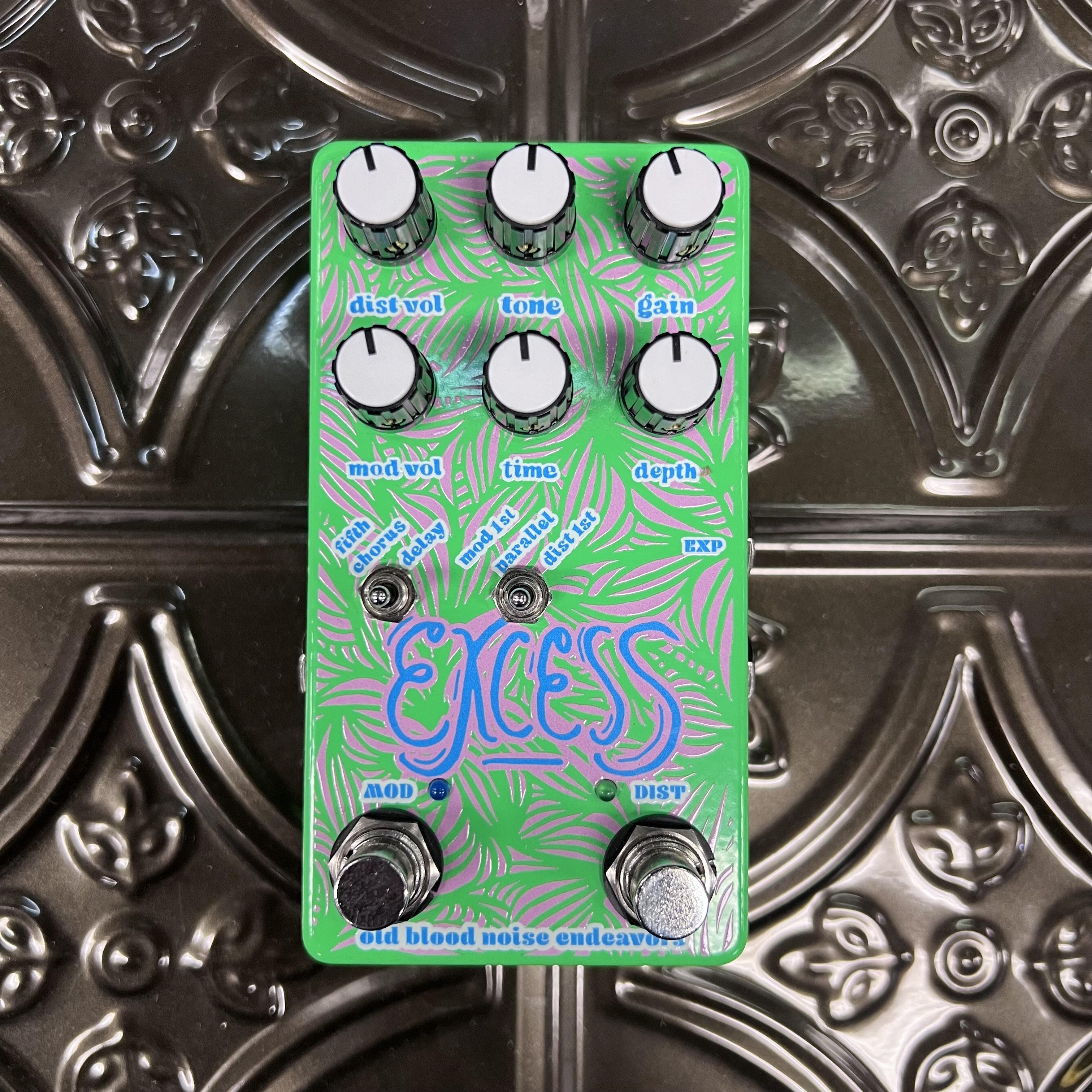 Used Old Blood Noise Endeavors Excess V2 - Custom Color Neon Green