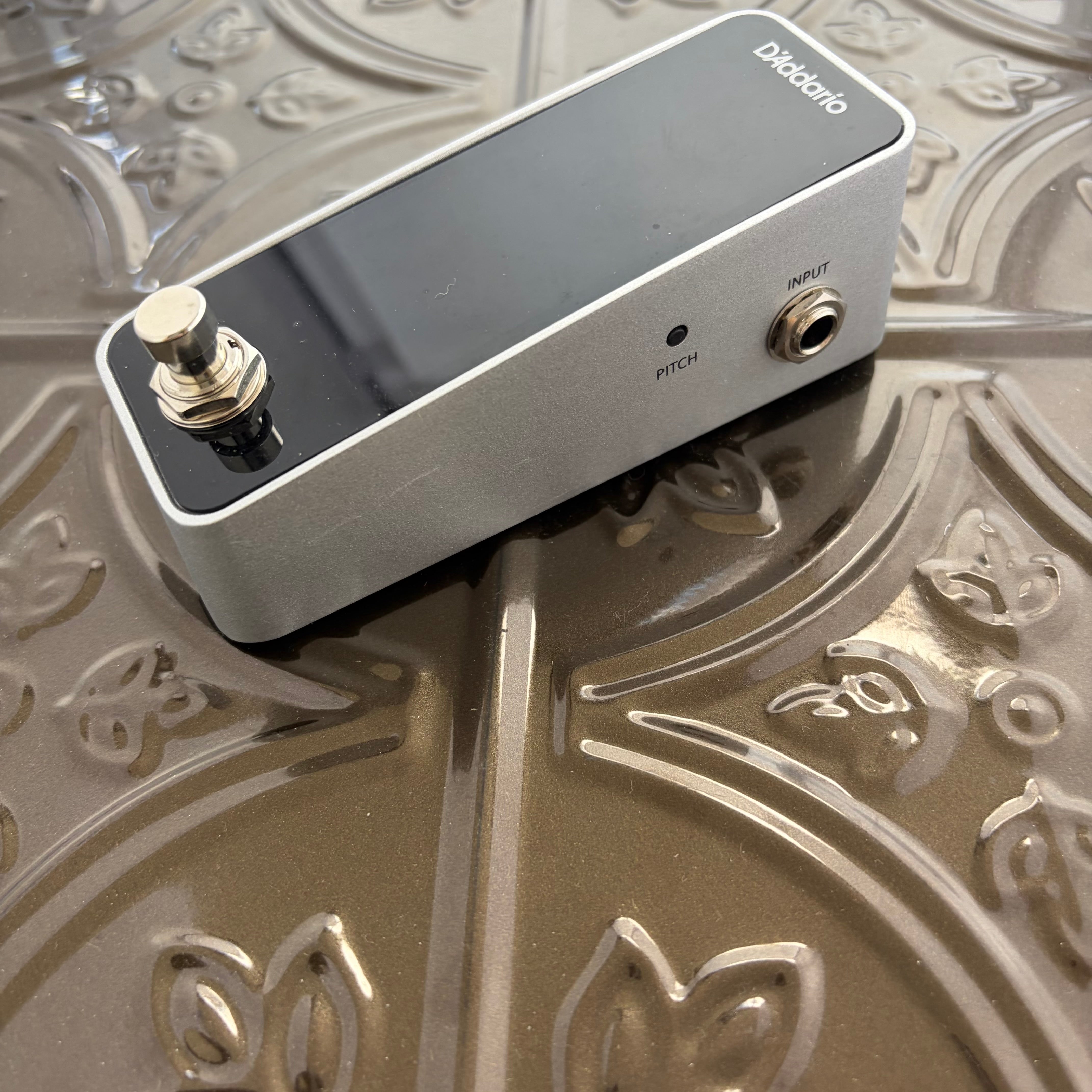 Used D'addario PW-CT-20 Chromatic Pedal Tuner - Silver