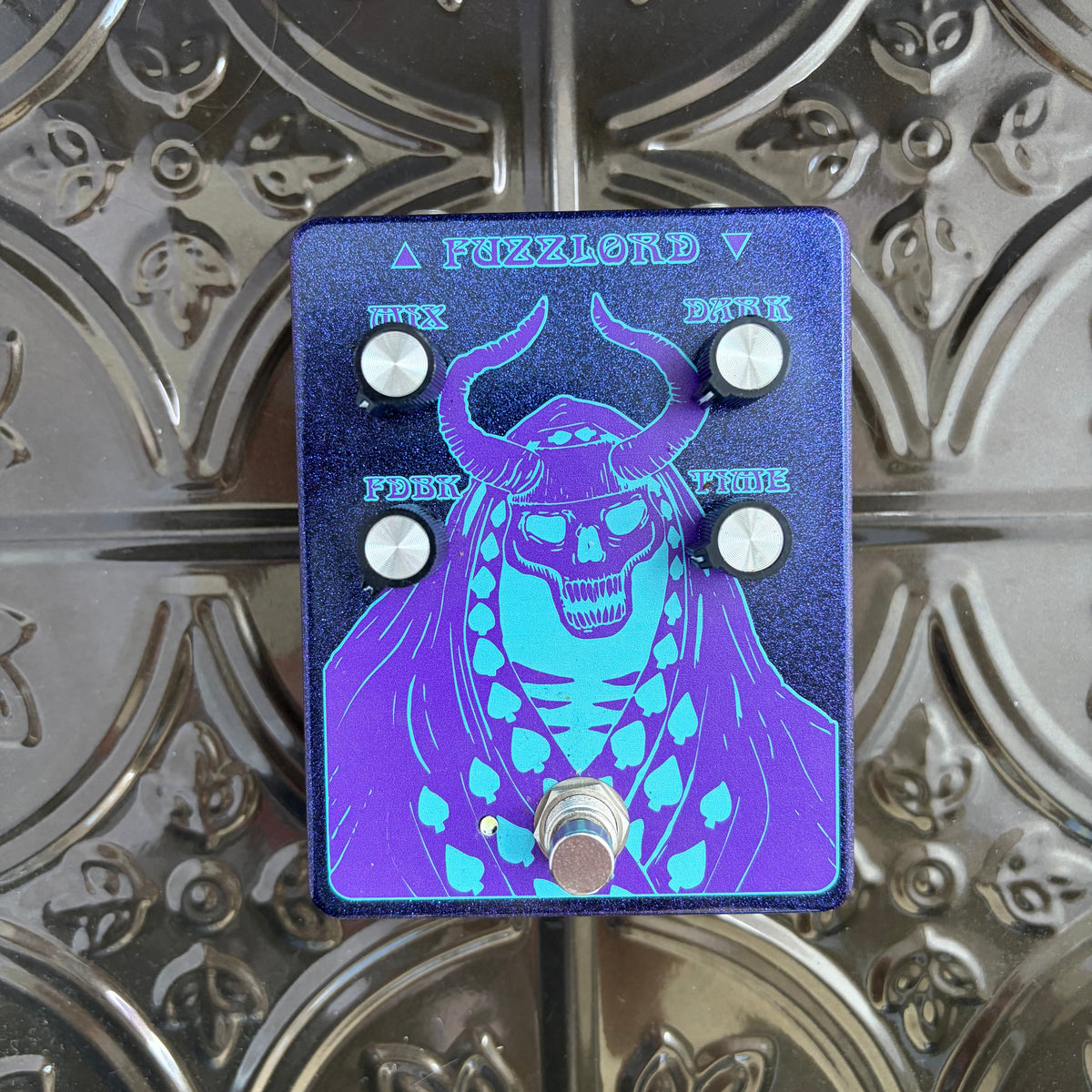 Used Fuzzlord Effects Dark Master Purple Sparkle