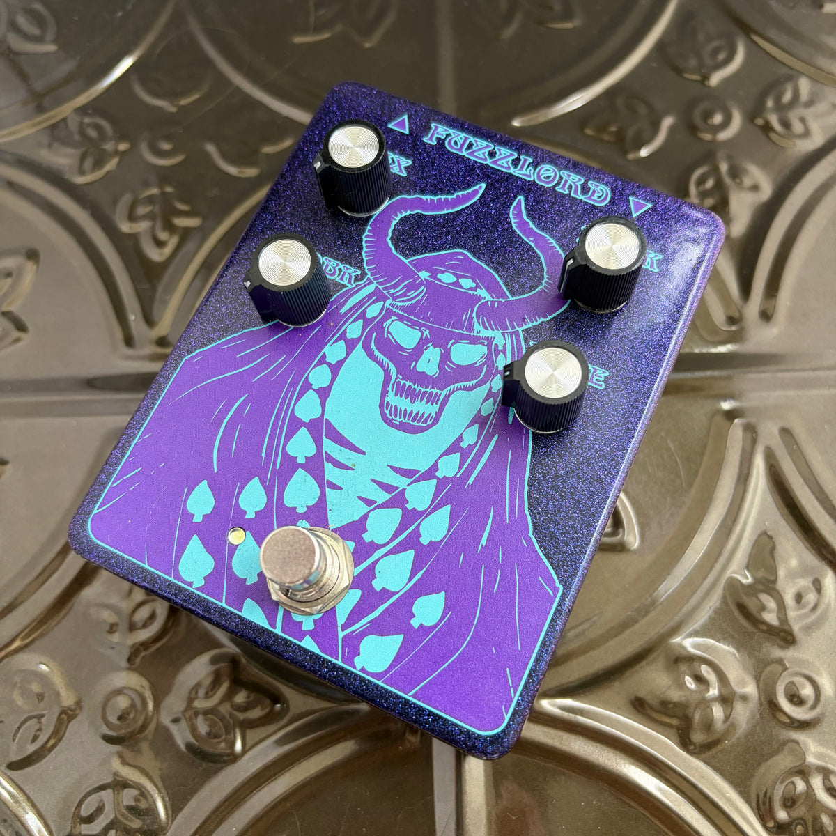 Used Fuzzlord Effects Dark Master Purple Sparkle