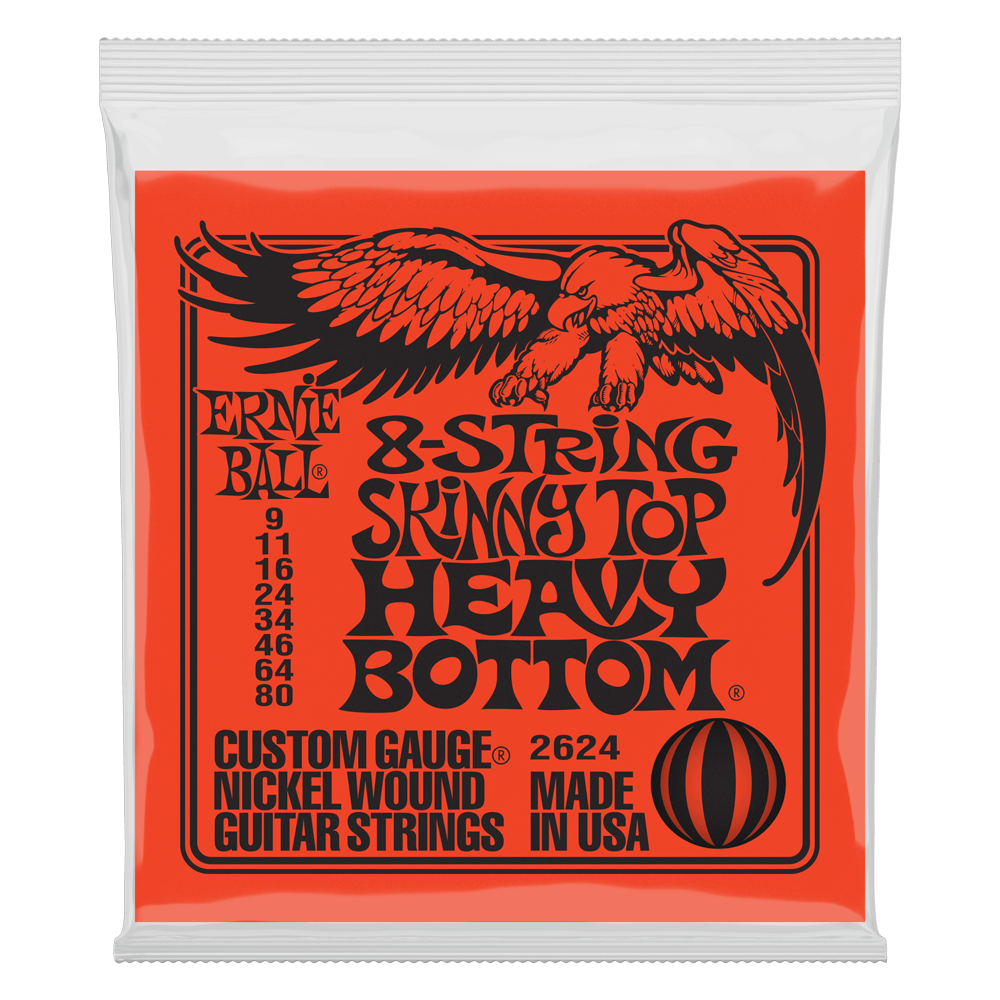 Ernie Ball Skinny Top Heavy Bottom Nickel Wound 8 String 9-80