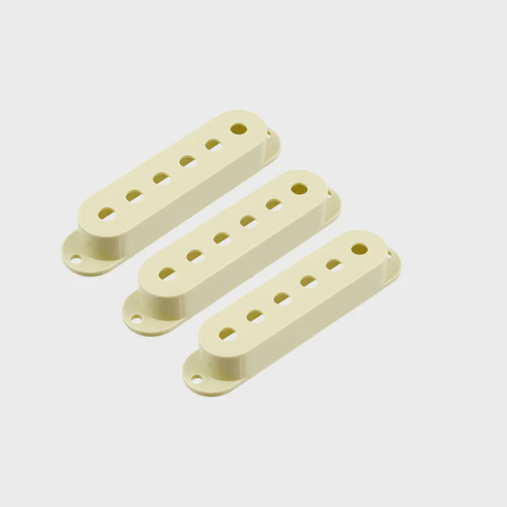 Allparts Plastic Pickup Covers for Stratocaster (3pcs) - Vintage Cream