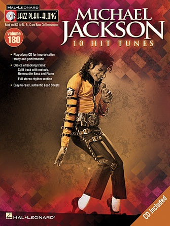 Michael Jackson Jazz Play-Along Volume 180