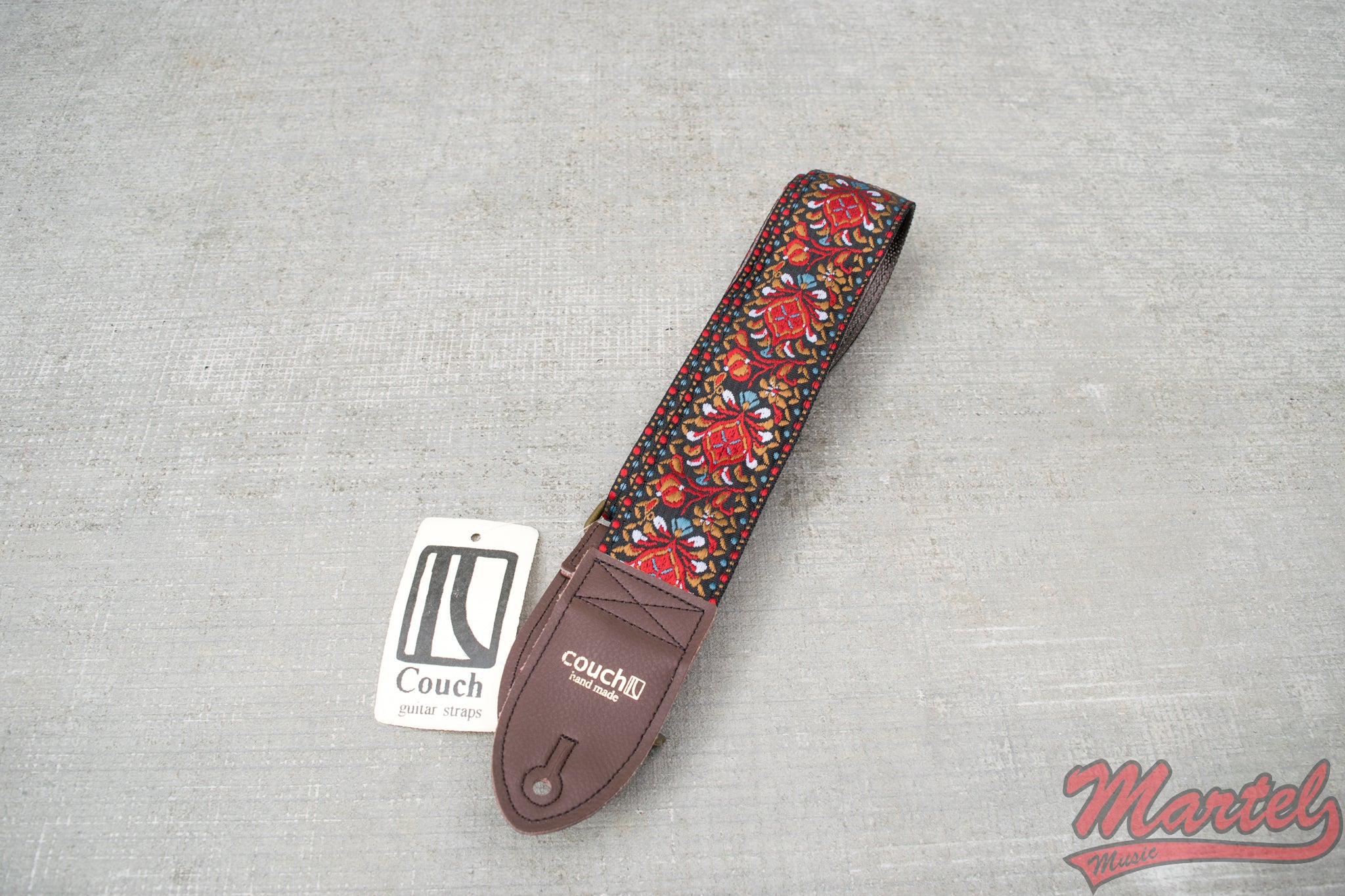 Buckskin Hendrix Woven Guitar Strap Made Of Recycled Seatbelt and Vegan  Leather