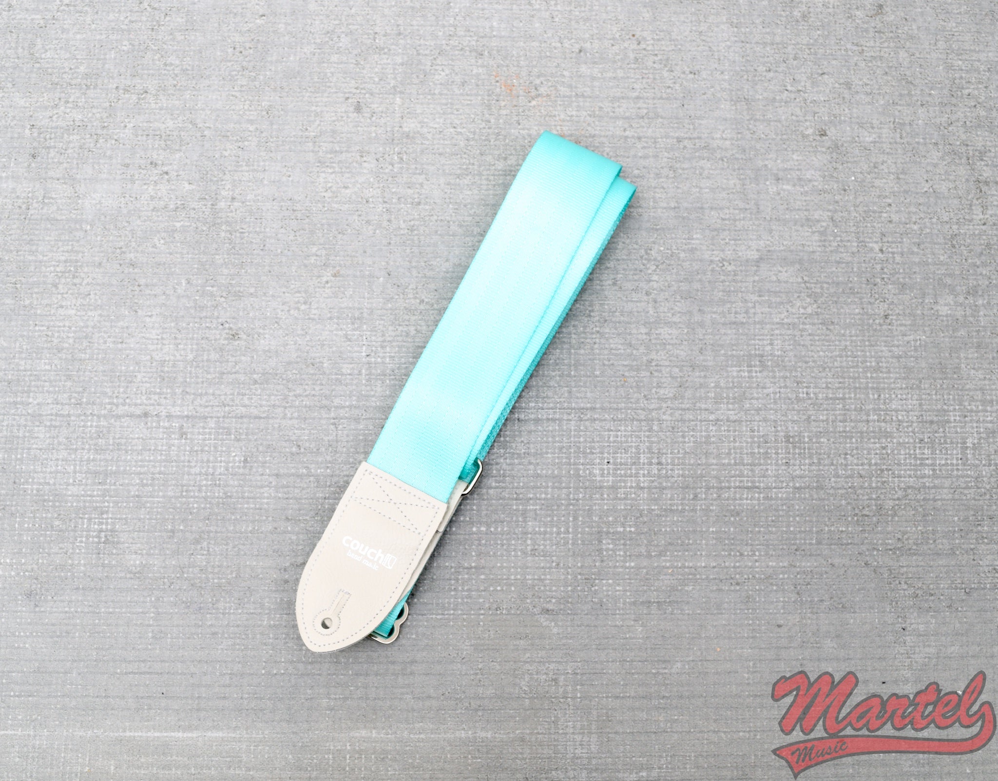 Couch Recycled Mint Aqua Seatbelt Guitar Strap
