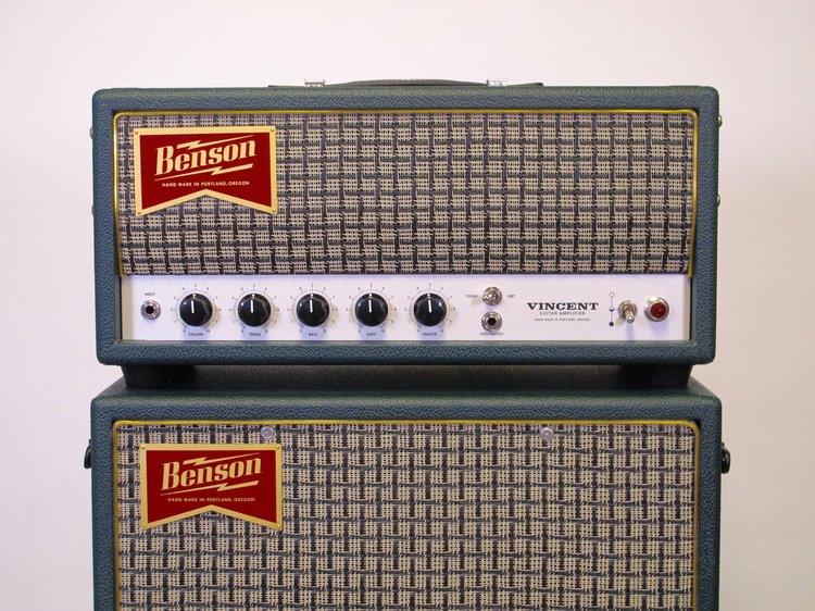 Benson Monarch Reverb 1x12 Combo - Green Tolex/Checkered Grille Cloth