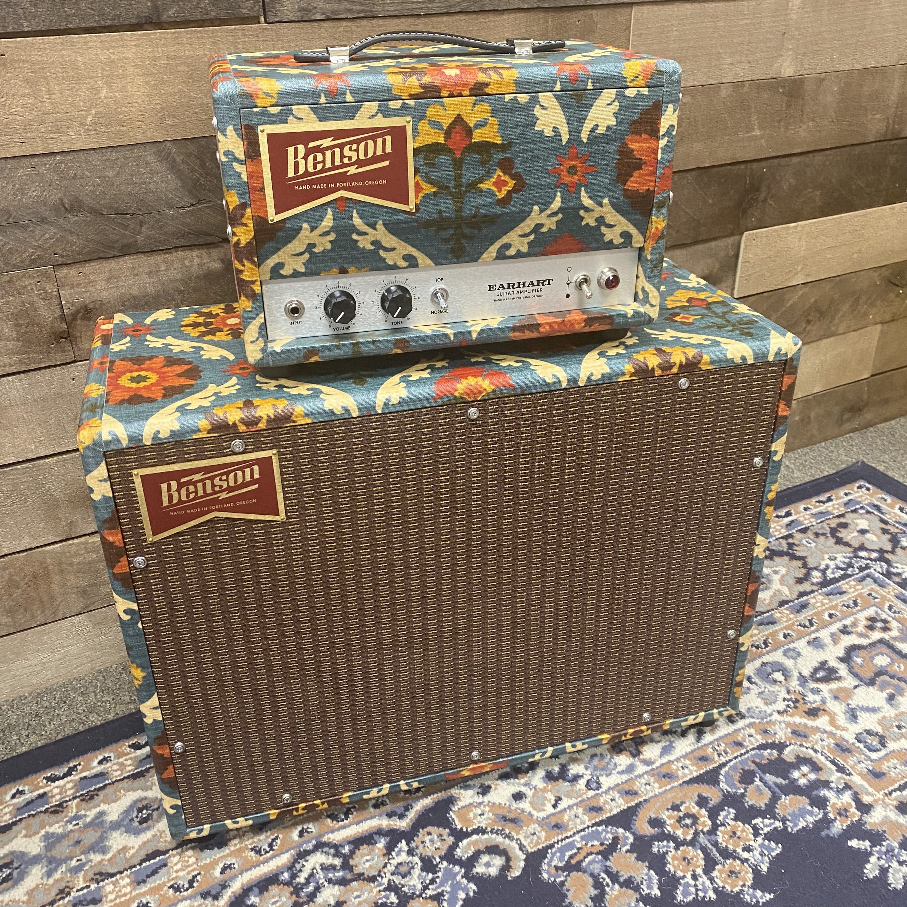 Benson Amps Earhart Head & 1x12 Cabinet - Aunt Gertie w/ Oxblood Grille