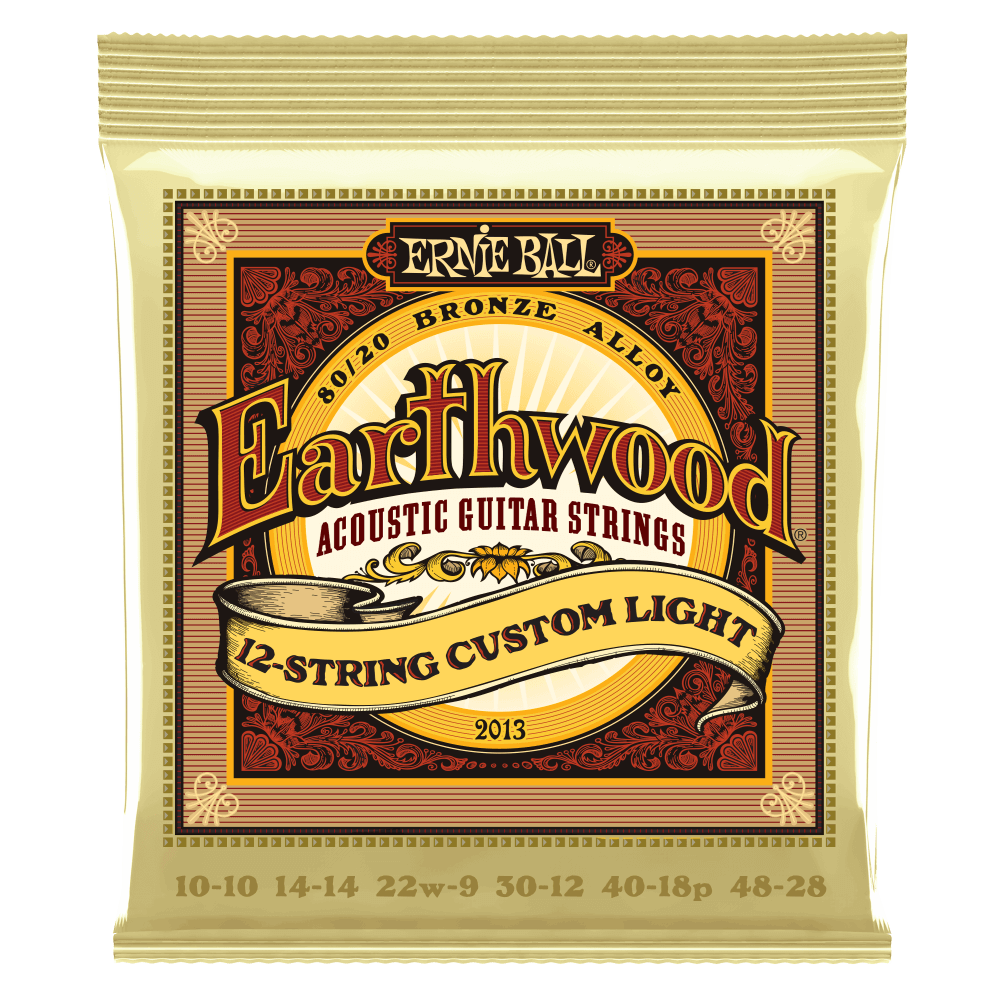 Ernie Ball Earthwood Custom Light 12-String Acoustic 80/20 Bronze