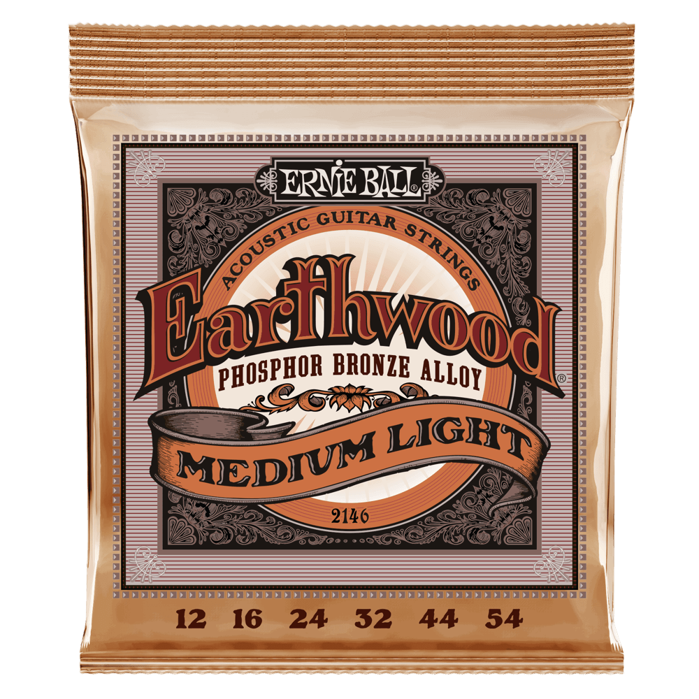 Ernie Ball Earthwood Medium Light Phosphor Bronze 12-54