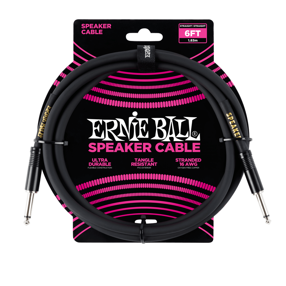 Ernie Ball 6' Straight Speaker Cable