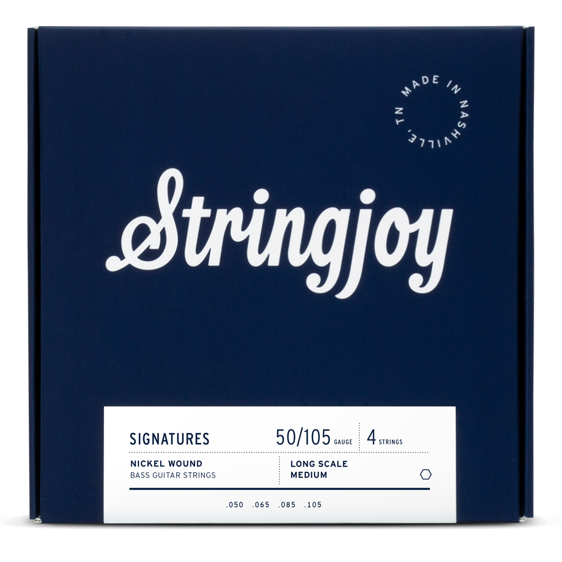 Stringjoy Signatures Medium Gauge (50-105) 4 String Nickel Wound Bass Guitar Strings