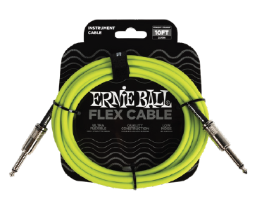 Ernie Ball Flex Cable 10ft Green