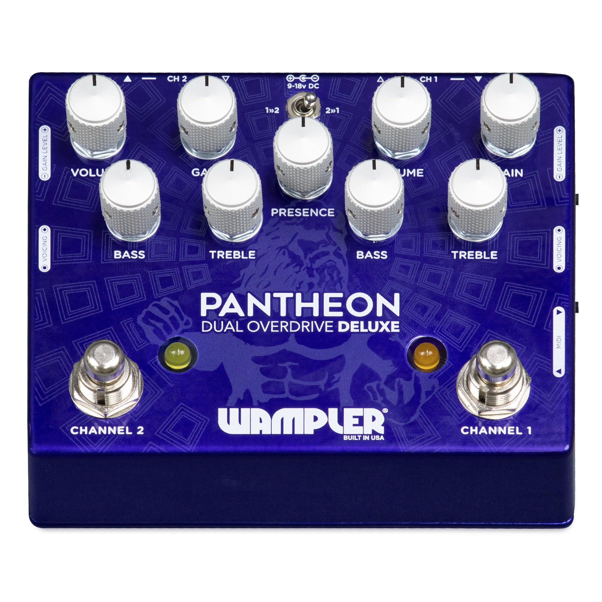 Wampler Dual Pantheon Deluxe Overdrive Pedal Wampler Dual Pantheon Deluxe Overdrive Pedal