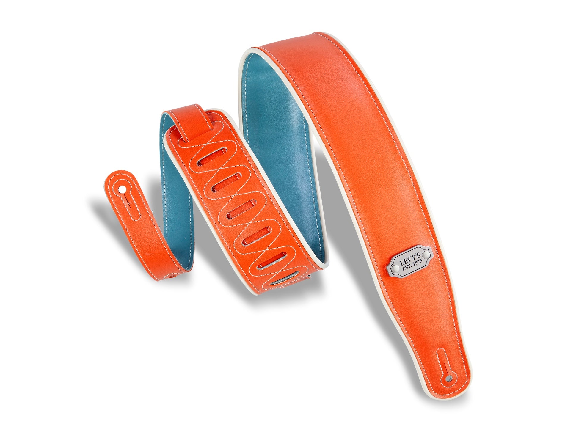 Levy's Orange and Teal Reversible Vinyl Strap