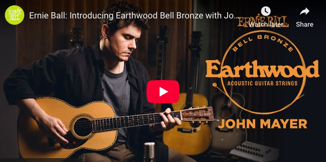 New Earthwood Strings from Ernie Ball & John Mayer