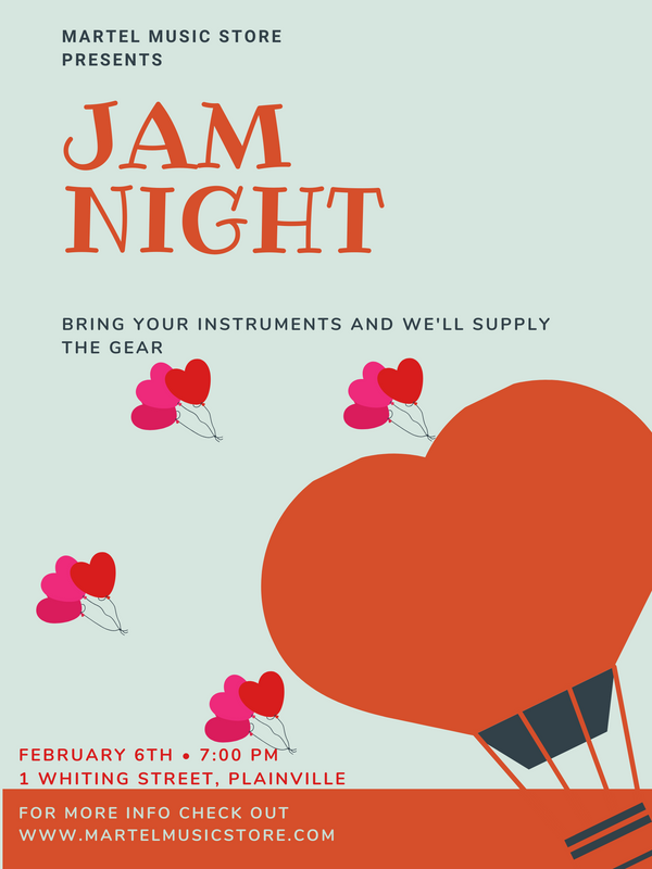 February 6th in store jam night!
