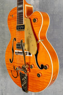 Gretsch G6120T-55 Vintage Select Edition '55 Chet Atkins Hollow Body with Bigsby Vintage Orange Stain Lacquer