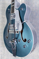 Gretsch G6136T-140 LTD 140th Double Platinum Falcon™ with String-Thru Bigsby Two-Tone Stone Platinum/Pure Platinum
