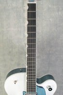 Gretsch G6118T-140 LTD 140th Double Platinum Anniversary™ with String-Thru Bigsby Two-Tone Pure Platinum/Stone Platinum