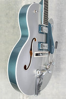 Gretsch G6118T-140 LTD 140th Double Platinum Anniversary™ with String-Thru Bigsby Two-Tone Pure Platinum/Stone Platinum