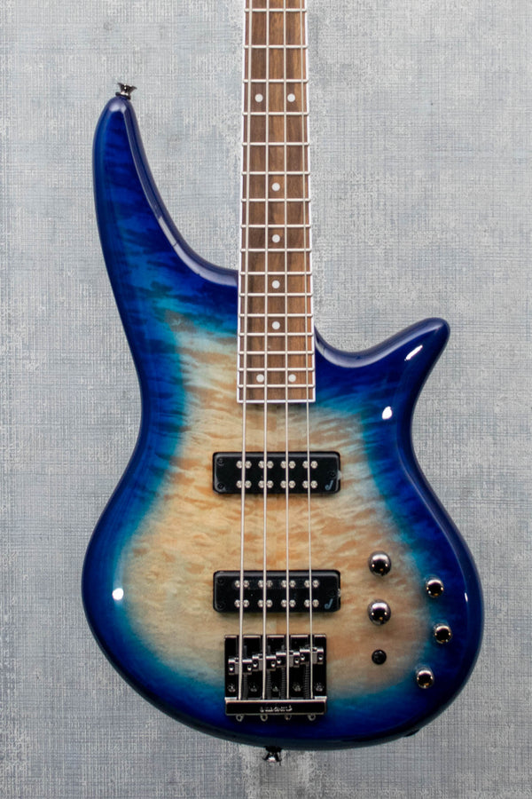 Jackson JS Series Spectra Bass JS3Q Amber Blue Burst