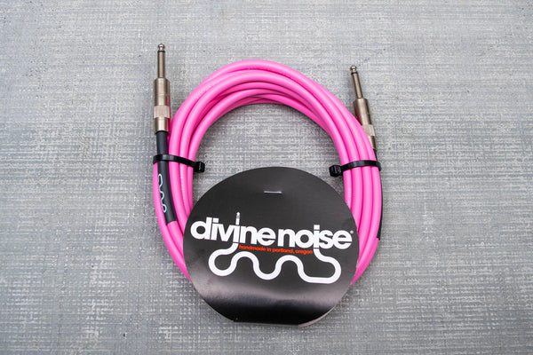 Divine Noise 10ft Pink Cable Straight Ends