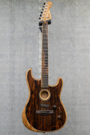 Used Fender American Acoustasonic Strat, Ebony Fingerboard, Ziricote 2020