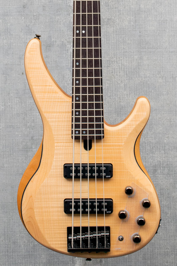 Yamaha TRBX605FM Natural Stain 5 String Bass Flamed Maple