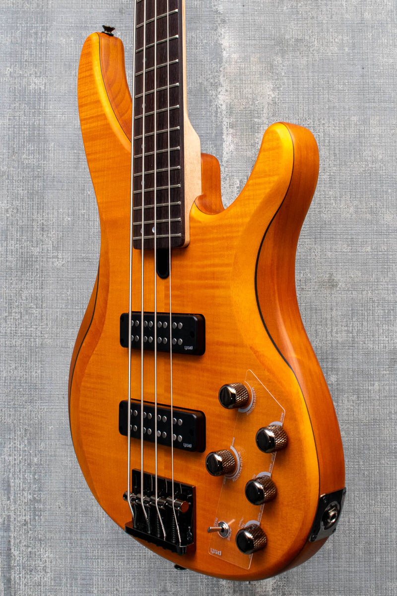 Yamaha TRBX604 FM Matte Amber Bass Guitar