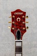 Gretsch G6120TGQM-56 Limited Edition Quilt Classic Chet Atkins® Hollow Body with Bigsby Roundup Orange Stain Lacquer