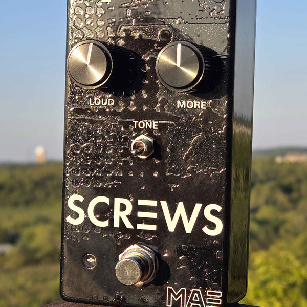 guitar pedal screws Mask Audio Electronics Screws Octave Fuzz- Blackout Edition