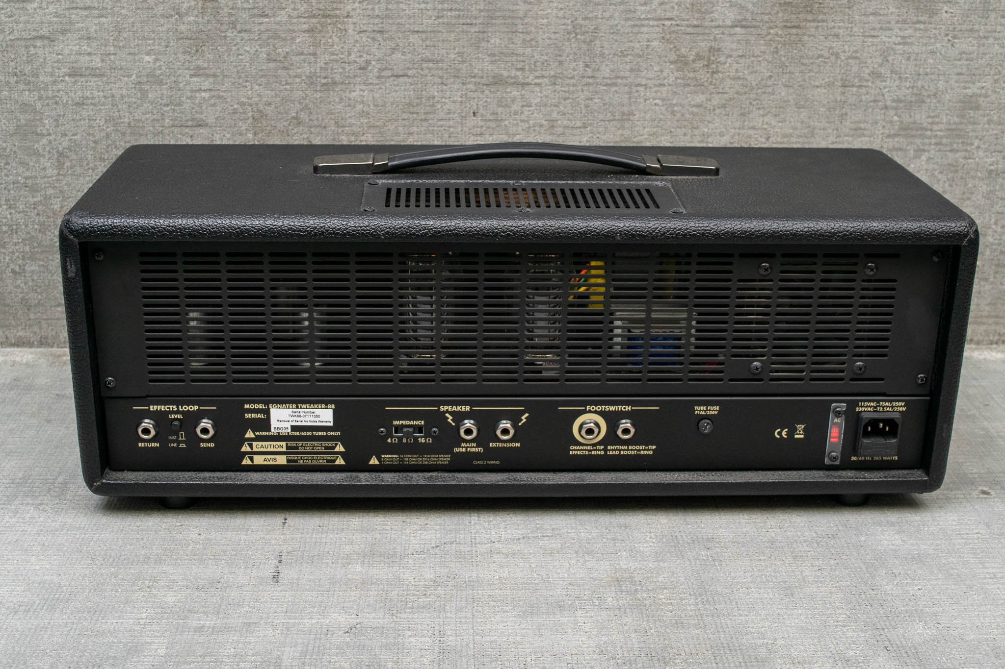 Used Egnater 88-Watt 2-Channel Tweaker Head - Black