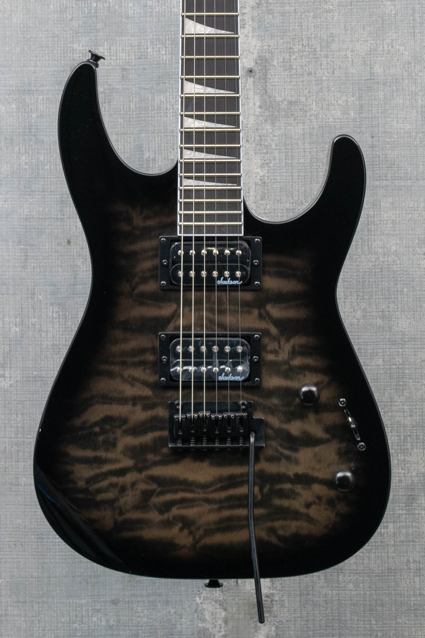 Jackson JS Series Dinky JS20 DKQ 2PT Transparent Black Burst Demo Model