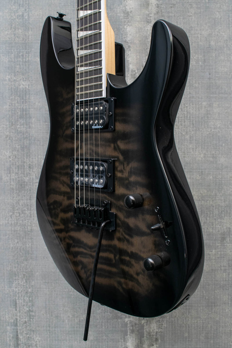 Jackson JS Series Dinky JS20 DKQ 2PT Transparent Black Burst