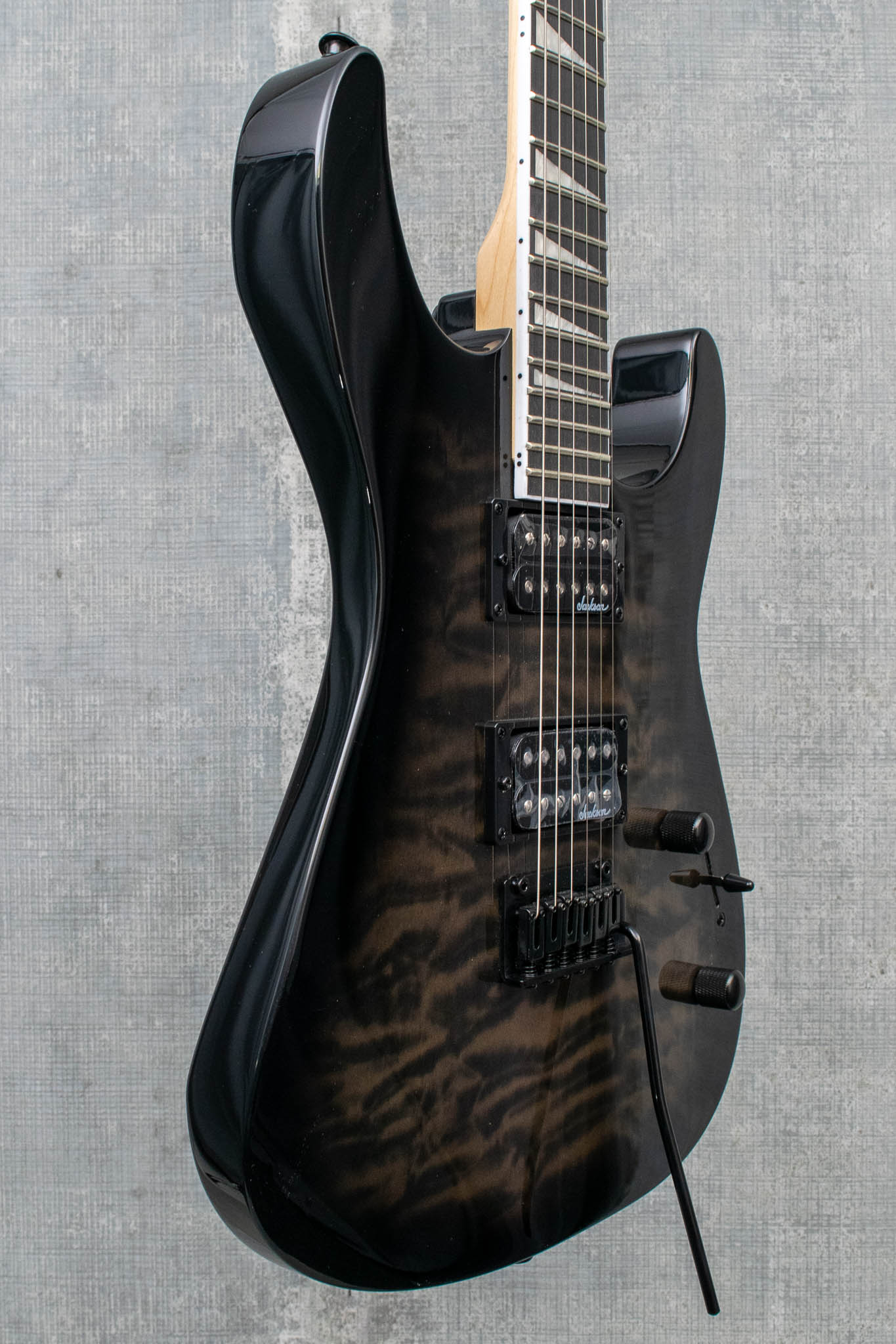 Jackson JS Series Dinky JS20 DKQ 2PT Transparent Black Burst Demo Model