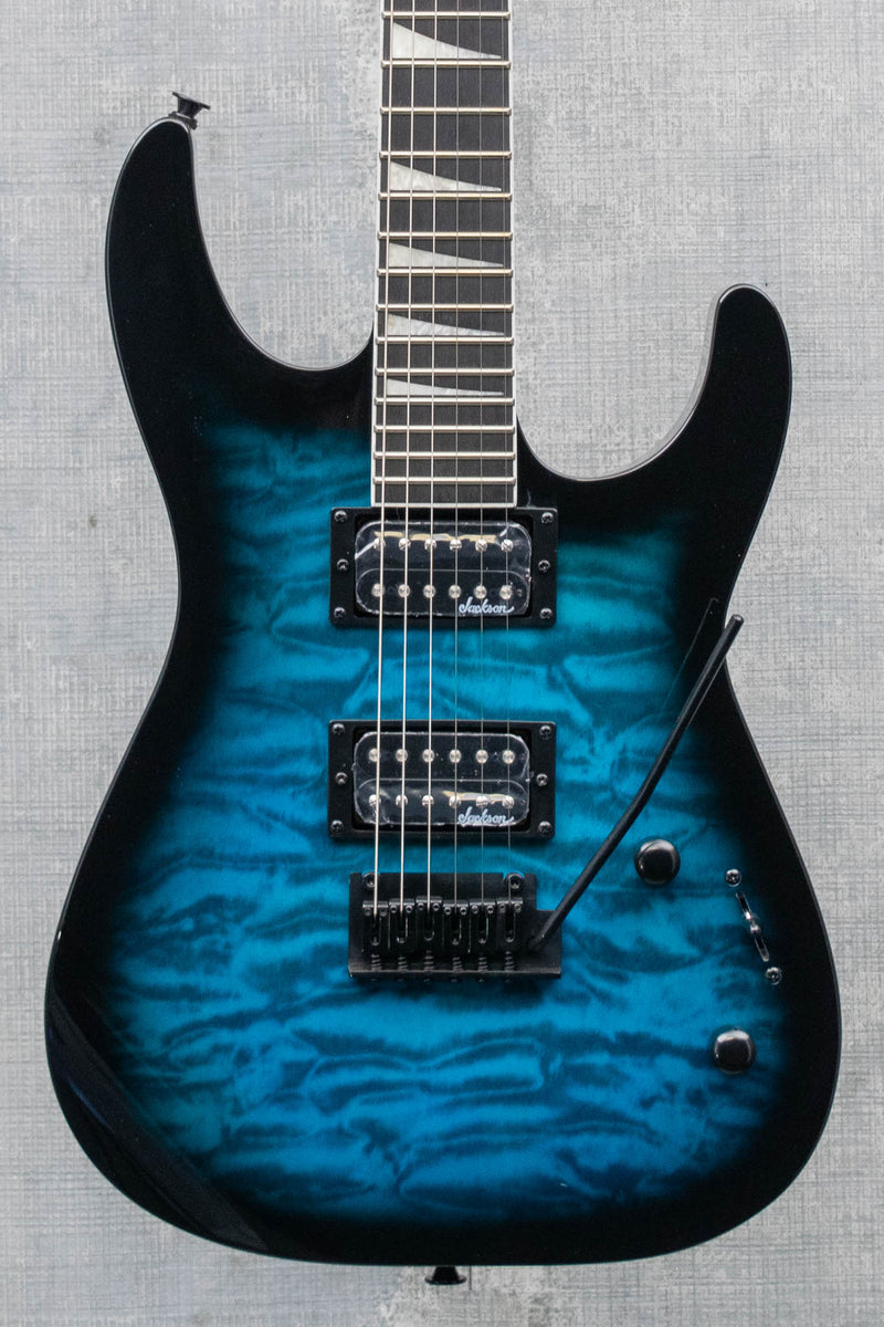 Jackson JS Series Dinky JS20 DKQ 2PT Transparent Blue Burst