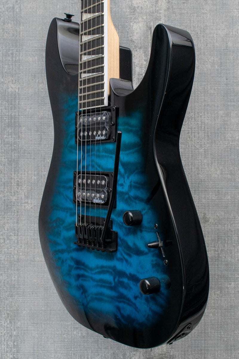 Jackson JS Series Dinky JS20 DKQ 2PT Transparent Blue Burst