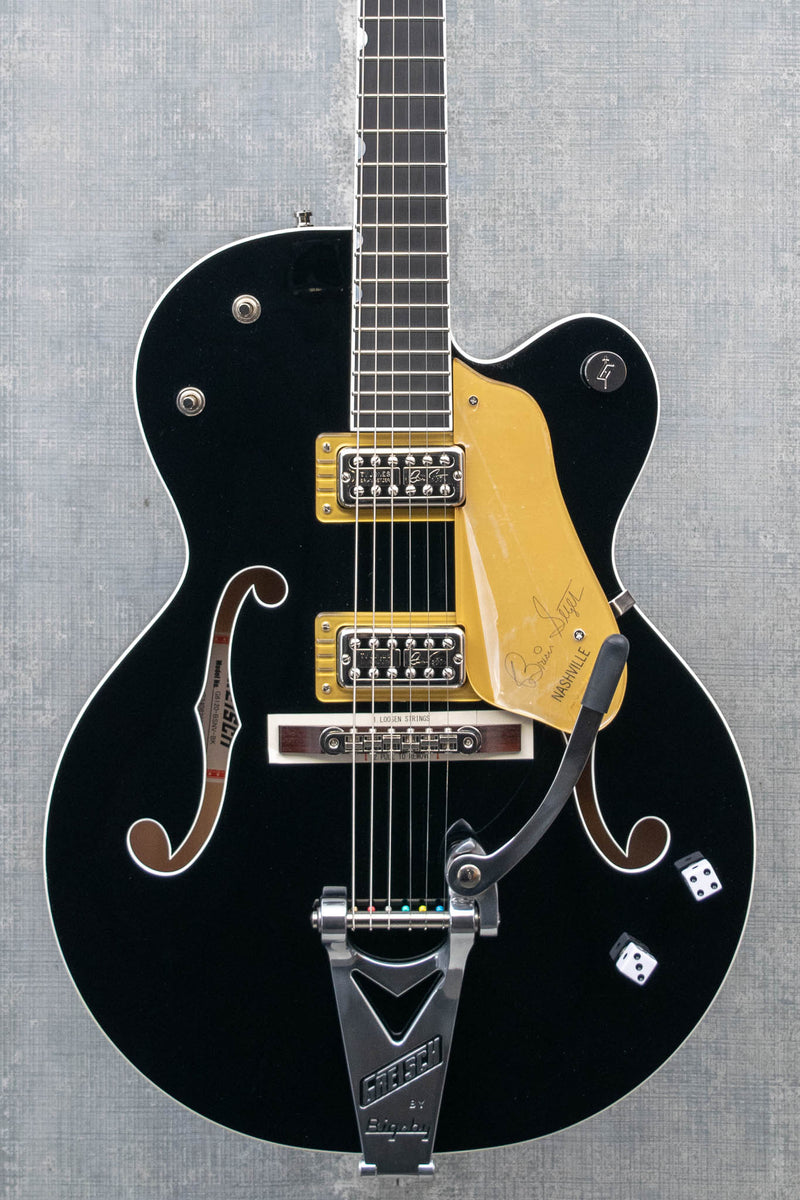 Gretsch G6120T-BSNV Brian Setzer Signature Nashville Hollow Body Black