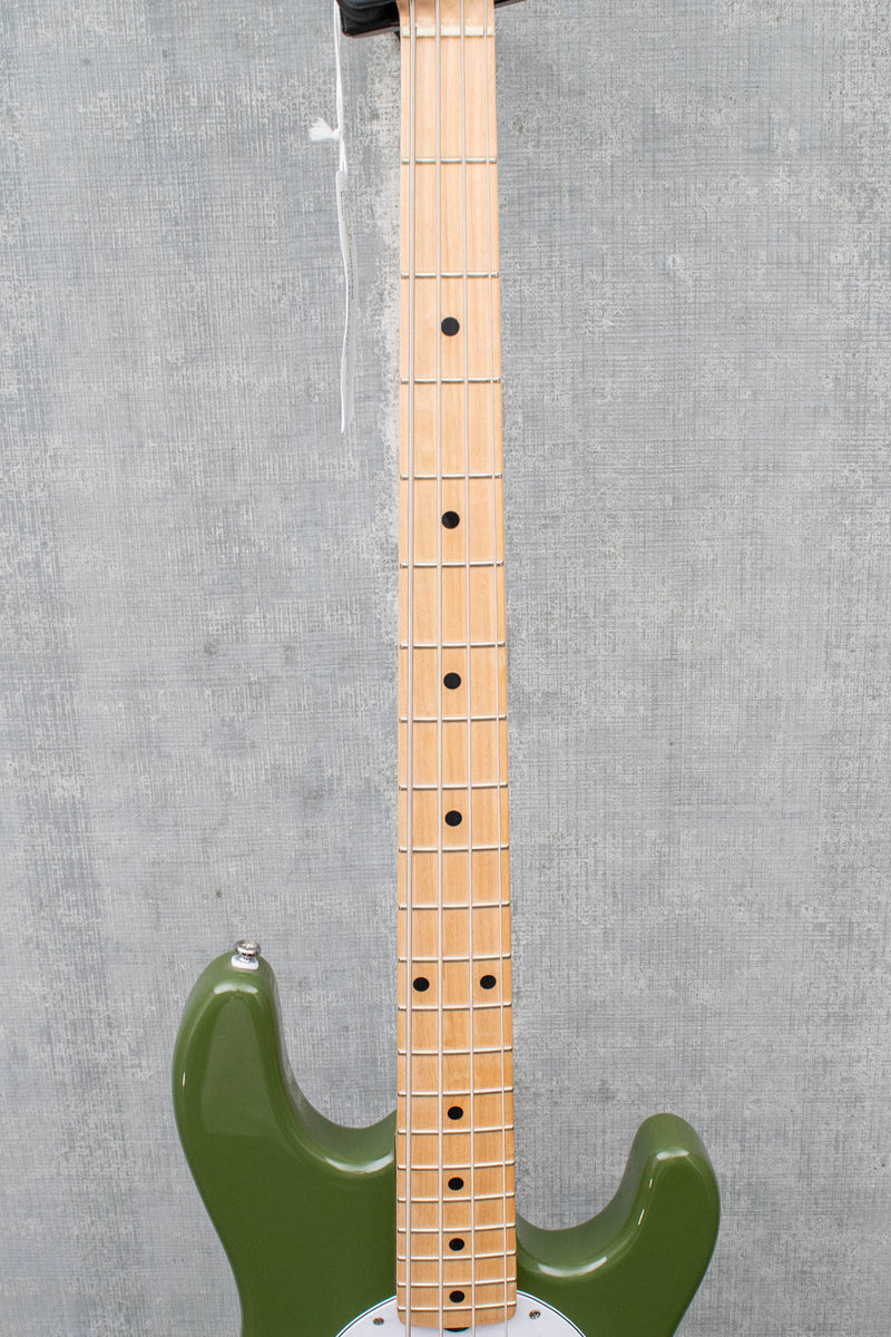 Used Sterling By Music Man StingRay RAY4HH Bass Guitar - Olive Green